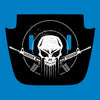 American Flag Punisher Skull Hood Decal Compatible with 2018-2024 Jeep Wrangler JL & Gladiator JT 08