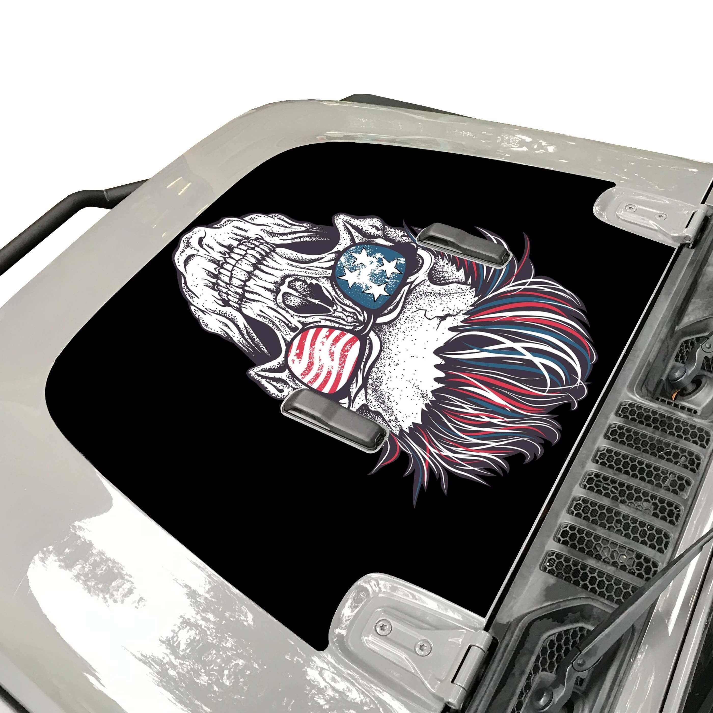 Distressed hotsell American Flag Eagle Hood Decal compatible with Jeep Wrangler JL & Gladiator JT 2018-2022