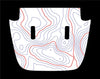 Custom Topographic Hood Decal compatible with 2018-2024 Jeep Wrangler JL Gladiator JT