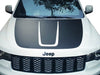 Hood Decal Blackout Wrap compatible with 2011-2022 Jeep Grand Cherokee