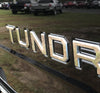 Chrome Toyota Tundra Tailgate Letters Inserts
