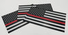 Reflective Thin Red Line American Flag Stickers