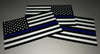 Reflective Thin Blue Line American Flag Stickers