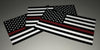 Reflective Thin Red Line American Flag Stickers