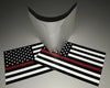 Reflective Thin Red Line American Flag Stickers