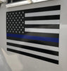 Reflective Thin Blue Line American Flag Stickers
