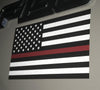 Reflective Thin Red Line American Flag Stickers