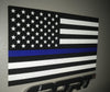 Reflective Thin Blue Line American Flag Stickers