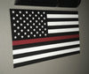 Reflective Thin Red Line American Flag Stickers