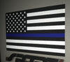 Reflective Thin Blue Line American Flag Stickers