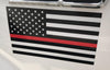 Reflective Thin Red Line American Flag Stickers