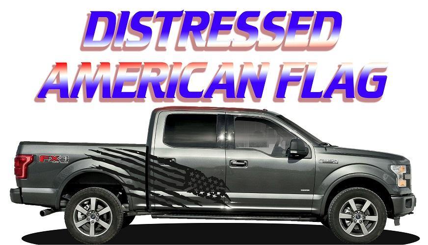 F150 Distressed American Flag - Fits Any Year