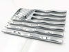 Chrome Waving American Flag Emblems