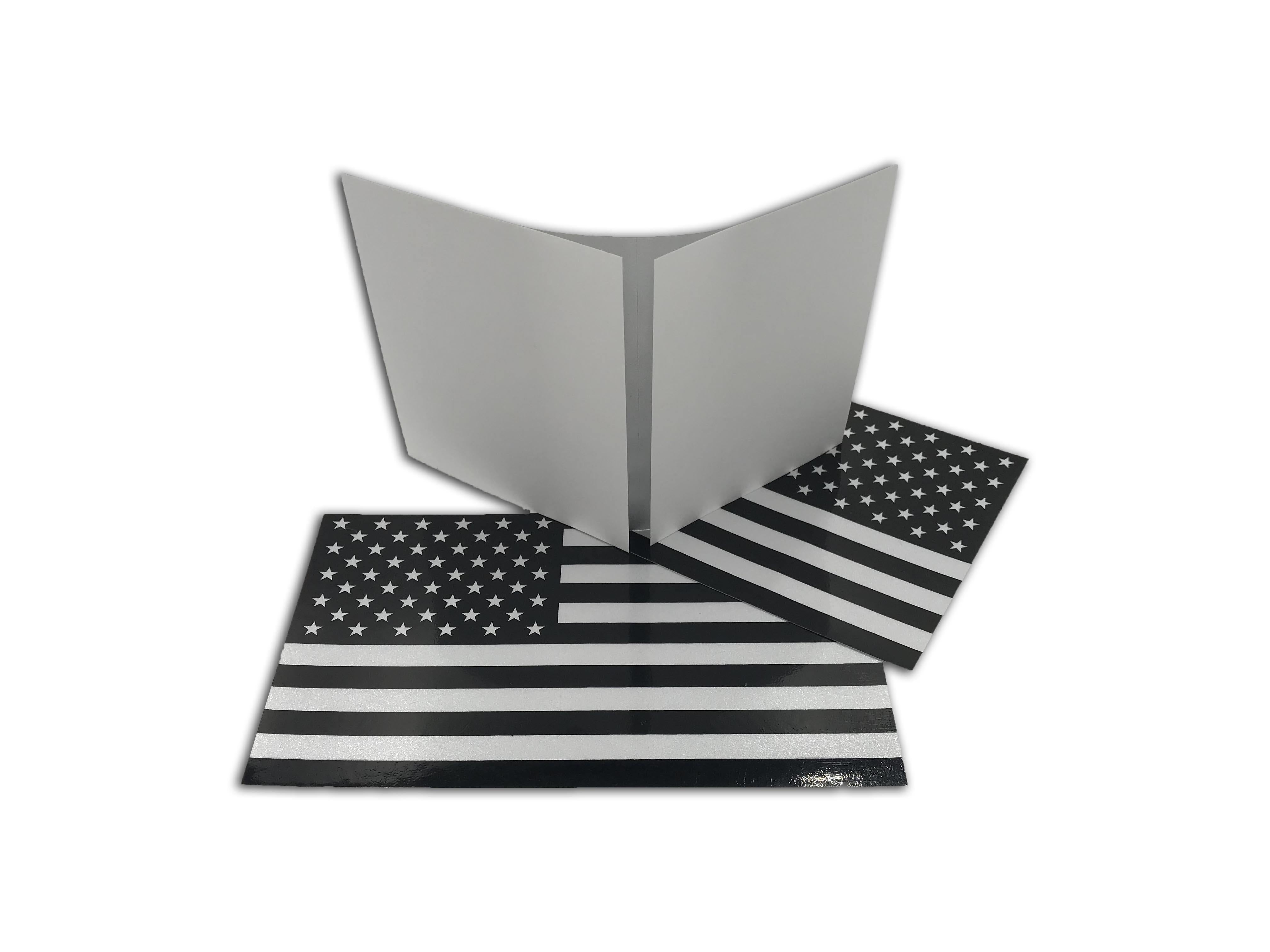 Reflective American Flag Stickers - 6