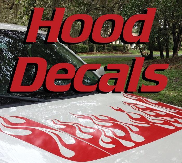 Custom Hood Lettering Hood Decals
