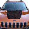 2014-2021 Jeep Cherokee KL Customizable Topographic Hood Decal