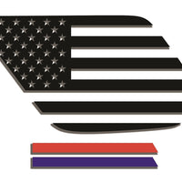4runner window flag decal 3m thin blue red green line