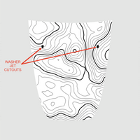 2014-2021 Jeep Cherokee KL Customizable Topographic Hood Decal