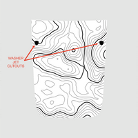 2015-2024 Jeep Renegade Customizable Topographic Hood Decal