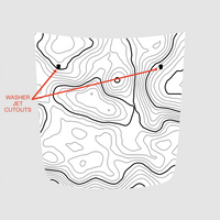 Jeep Compass 2017-2024 Customizable Topographic Hood Decal