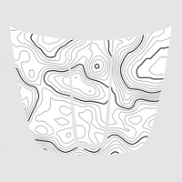 Customizable Topographic Topo Hood Decal Blackout Wrap compatible with Jeep Grand Cherokee WK 2011-2022