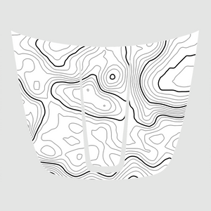 Customizable Topographic Topo Hood Decal Blackout Wrap compatible with Jeep Grand Cherokee WK 2011-2022