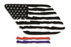 distressed 4runner window flag decal 3m thin blue red green line