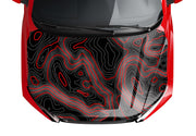 Customizable Topographic Topo Hood Wrap Vinyl Custom Sizes and Color Combinations 02