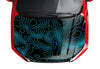 Customizable Topographic Hood Wrap Vinyl (52" x 72") 10 Year Wrap Vinyl for Vehicles