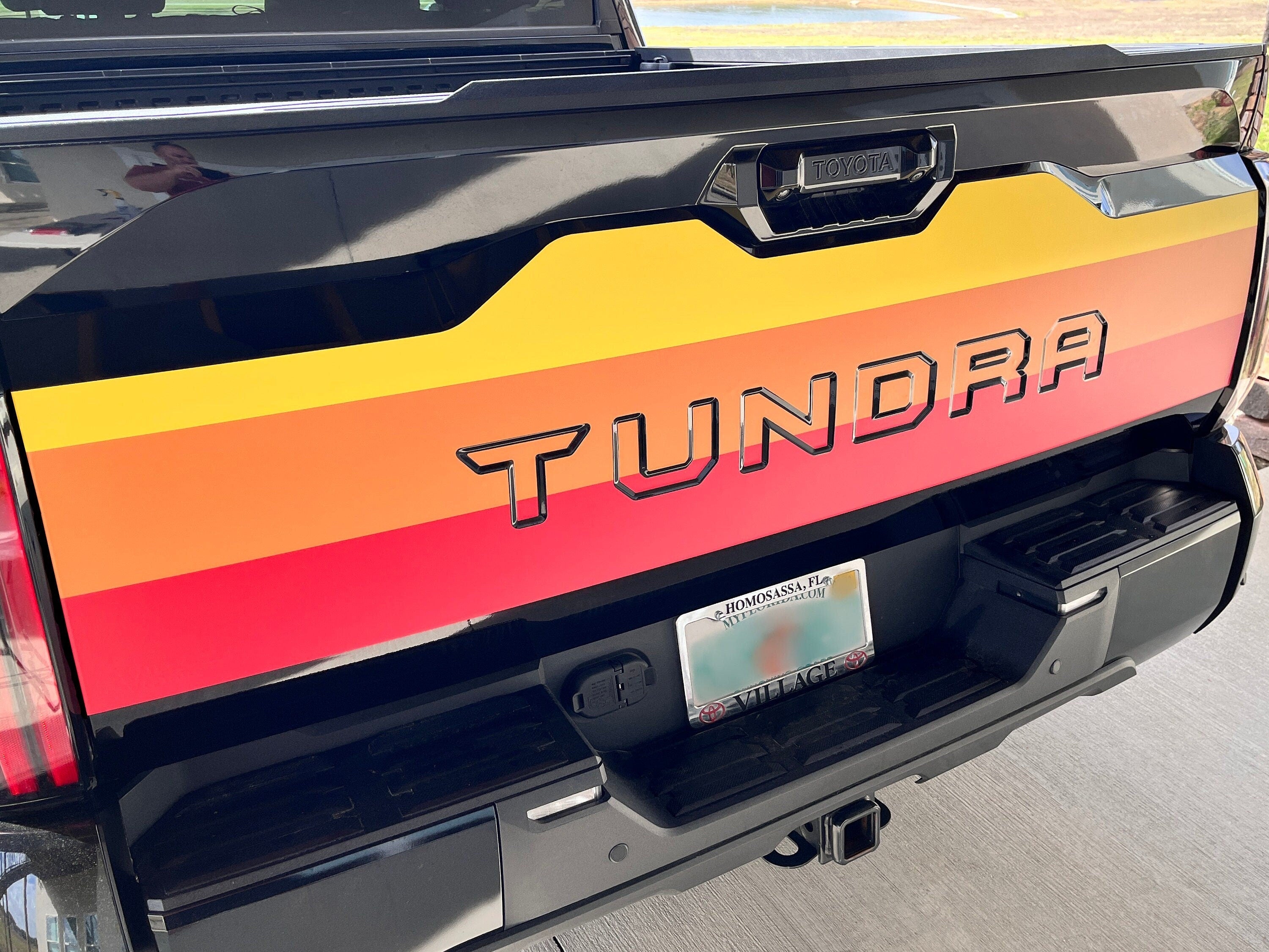 Store Premium Decals for 2022 Toyota Tundra Tailgate w/FREE LIFETIME REPLACEMENT, Installation Video, Sticker, Graphic, Emblem, Indent Fill In