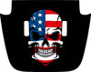 American Flag Punisher Skull Hood Decal Compatible with 2018-2024 Jeep Wrangler JL & Gladiator JT 07