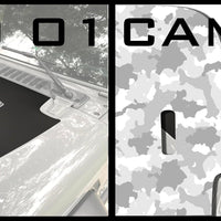 Camoflauge Hood Decal fits 2018-2024 Jeep Wrangler JL and Gladiator JT