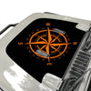 Compass Rose Hood Decal Compatible with 2018-2022 Jeep Wrangler JL & Gladiator JT 01