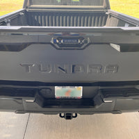 Custom 2022-2024 Toyota Tundra Tailgate Blackout graphics decal Blackout with vinyl inserts for letters 3m Vinyl