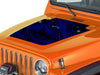 Topographic Topo Hood Decal Compatible with 1997-2006 Jeep Wrangler TJ