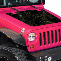 jeep wrangler jk topographic hood decal