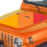 Retro Vintage Hood Decal Compatible with 1997-2006 Jeep Wrangler TJ