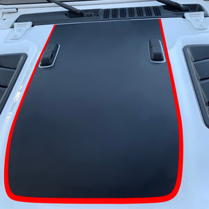 Custom Pinstripe Hood Decal compatible with 2018-2024 Jeep Wrangler JL & Gladiator JT Rubicon