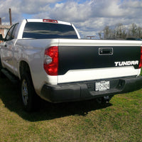 Toyota Tundra tailgate blackout graphics decal 2014-2021 with inserts for letters