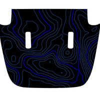 Custom Topographic Hood Decal compatible with 2018-2024 Jeep Wrangler JL Gladiator JT