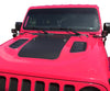 Hood Decal compatible with 2018-2024 Jeep Wrangler JL and Gladiator JT Rubicon 3M Vinyl