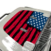 Distressed American Flag 2018-2024 Jeep Wrangler JL & Gladiator JT Hood Decal 02