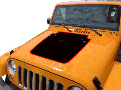 Custom Pinstripe Hood Decal compatible with 2007-2018 Jeep Wrangler JK Vinyl 03