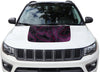 Topographic Topo Hood Decal compatible with Jeep Compass 2007-2023 Topo 01