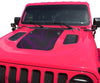 Topographic Topo Hood Decal compatible with 2018-2024 Jeep Wrangler JL and Gladiator JT Rubicon