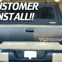 Toyota Tundra tailgate blackout graphics decal 2014-2021 with inserts for letters