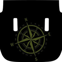 Compass Rose Hood Decal compatible with 2018-2024 Jeep Wrangler JL & Gladiator JT 02