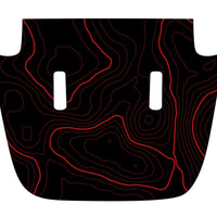 Custom Topographic Hood Decal compatible with 2018-2024 Jeep Wrangler JL Gladiator JT