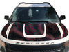 Custom Topographic Topo Hood Wrap Blackout Decal compatible with 2013-2015 Ford Explorer Topo 02