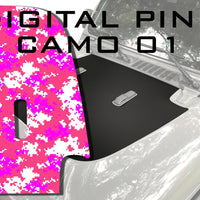 Digital Pink Camoflauge Camo Hood Decal fits 2018-2024 Jeep Wrangler JL and Gladiator JT